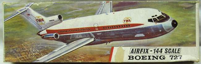 Airfix 1/144 Boeing 727-100 TWA, SK503 plastic model kit